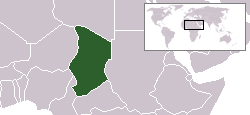 Location of Chad