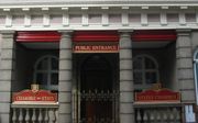 Entrance to the public gallery of the States Chamber in Jersey