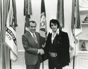 President Richard Nixon and Elvis Presley December, 1970.