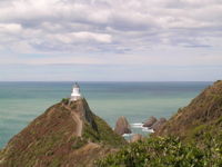 The Nugget Point lighthouse: protecting ships since 1870. Photo by Brett Taylor.