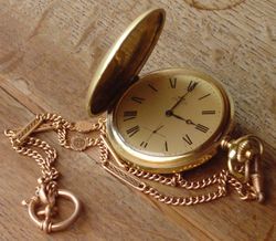 A pocket watch, a device used to measure time.