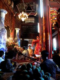  In a temple in Vietnam