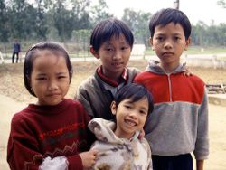 Children in central Vietnam.