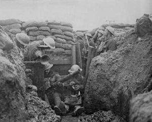Trench warfare on the western front