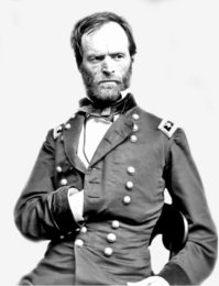 Maj. Gen. William T. Sherman.  Portrait by Mathew Brady, ca. 1864.