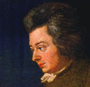 Unfinished portrait of Mozart, 1782