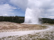 The most famous geyser in the world, Old Faithful Geyser