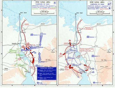The 1973 War in the Sinai, October 15-24.