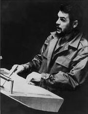 Che Guevara addressing the UN General Assembly (New York City - 11 December 1964)