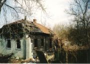An abandoned village near Prypiat, close to Chernobyl