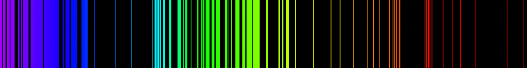 Emission spectrum of Iron