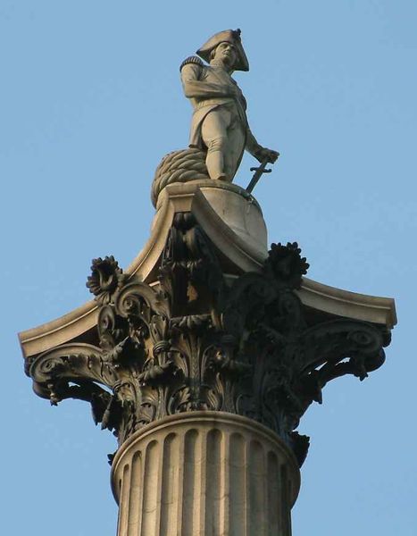 Image:Nelson On His Column - Trafalgar Square - London - 240404.jpg