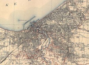 Map of Cleveland in 1904.