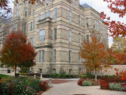 Adelbert Hall on the campus of Case Western Reserve University.