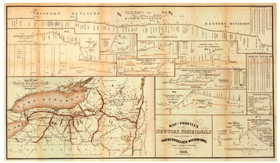 1853 Map of the Erie Canal.