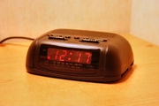 Basic digital clock radio.