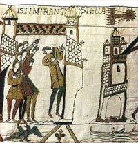 The comet's appearance in 1066 was recorded on the Bayeux Tapestry. ISTI MIRANT STELLA means "These ones are wondering at the star".