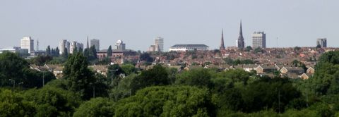 View of Coventry from Baginton