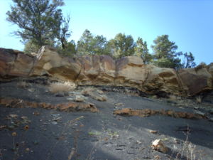 KT boundary exposure in Trinidad Lake State Park