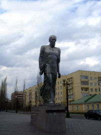 Monument to Dostoevsky in Omsk, his place of exile