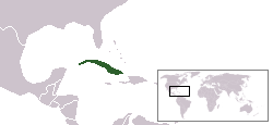 Location of Cuba