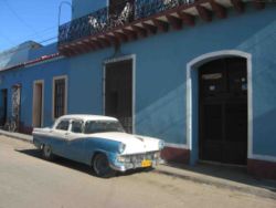 A so-called 'yank tank', one of the many remaining US cars in Cuba, imported prior to the United States embargo against Cuba.