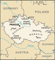 Map of the Czech Republic