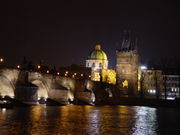 Prague - Charles Bridge at night