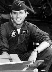 Lt. George W. Bush while in the National Guard.