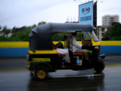 Auto rickshaws are one of the most popular means of public transportation in Delhi.