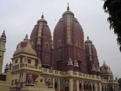 Most of the people in Delhi follow Hinduism. Shown here is the popular Laxminarayan Temple of Delhi