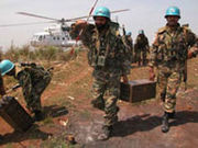 UN peacekeepers to the DRC in 2005