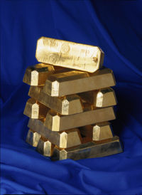 Gold ingots like these, from the Bank of Sweden, still form an important currency reserve and store of private wealth.