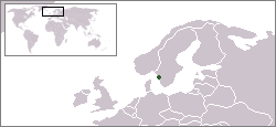 Location of Gothenburg in northern Europe