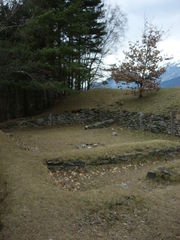 Archeological excavation which discovered prehistorical caves in Vill, Austria