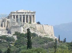 The Parthenon in Athens is an example of classical Greek Civilization.