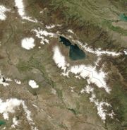 Satellite image of Eastern part of the Armenian Highland (photo NASA, USA)
