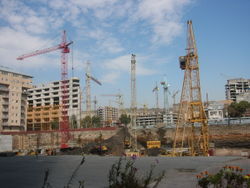 Downtown Yerevan in 2005. An ongoing construction boom has kept Armenia’s economic growth in double digits.