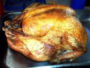 Eating cooked turkey on holidays, especially Thanksgiving, is a common North American tradition.