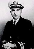 The young Lt Commander Richard Nixon of the US Navy 1945