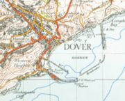 A Map of Dover from 1945