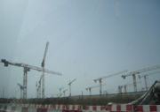 Cranes dominate the sky over Dubai.