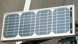 Solar panel made by BP Solar