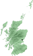 Dundee's location near the coast of the North Sea on the east side of Scotland
