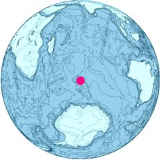 Location of Heard and McDonald Islands