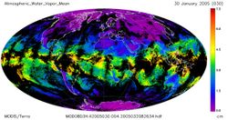 Mean Atmospheric Water Vapor.