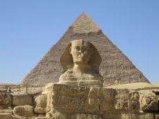 The Great Sphinx and the Pyramids of Giza, built during the Old Kingdom, are modern national icons that also lie at the heart of Egypt's thriving tourism industry.