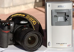 Nikon digital camera and scanner, which converts film images to digital