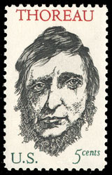1967 U.S. postage stamp honoring Thoreau