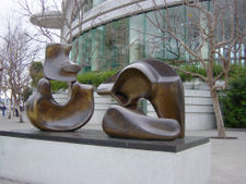 "Large Four Piece Reclining Figure" (1973) bronze, San Francisco's Louise M. Davies Symphony Hall